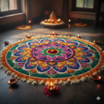 Beautiful Mandala design in traditional style.